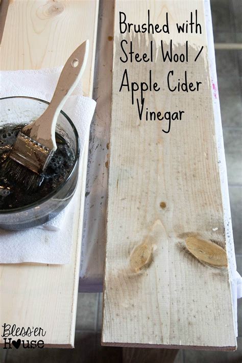 steel wool in vinegar stain cabinets|vinegar wool stain diy.